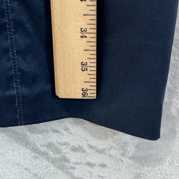 Cache Dress Womens 4 Navy Blue Sleeveless Belted Fitted Sheath Cocktail Party - Picture 14 of 14